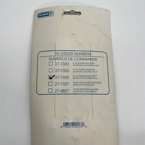 Vintage Taylor concepts solid brass new in package Victorian door knocker - Picture 2 of 4